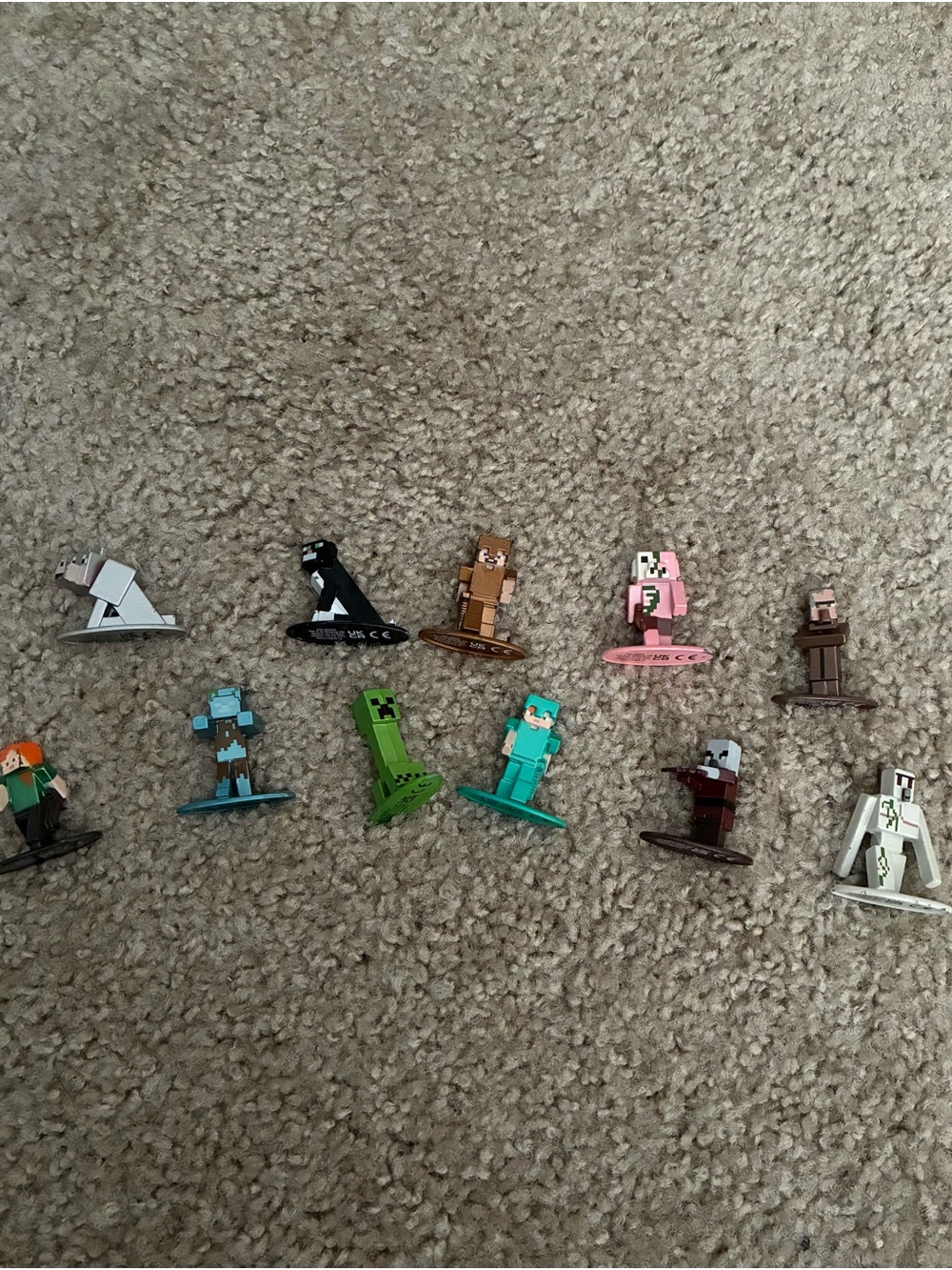11 Minecraft Metal Mini Diecast Figure Set